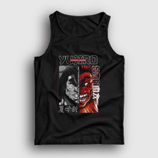 Presmono Unisex Siyah Strongest Yujiro Hanma Anime Baki Atlet
