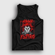 Presmono Unisex Siyah Yujiro Hanma Anime Baki Atlet