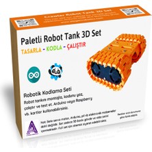 Alpgen Robotics Arduino Tank Robot 3D Parça Seti - Demonte