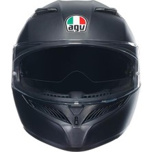 Agv K3 Mono Matt Black (Mat Siyah) Kapalı Motosiklet Kaskı