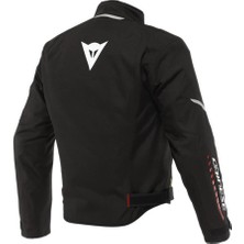 Dainese Veloce Black White Lava Red D-Dry Motosiklet Montu