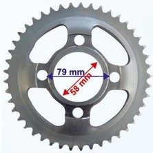 Motohane 150-200 X-Treme Arka Dişli 428-45T Iç 58 mm Çanaklı