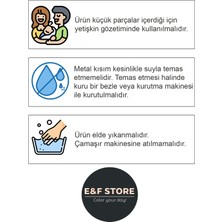 e&f Store %100 Pamuk Kumaşlı Emzik Askısı/emzik Zinciri - Hardal Sarısı