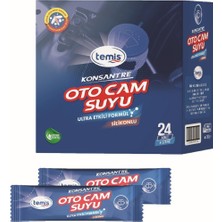 Temis Yeni Nesil Silikonlu Konsantre Oto Cam Suyu Ultra Etkili ( 24 Paket = 96 Litre )