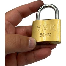 Yuma Kilit Ymk Kancalı Asma Kilit Kısa Sarı 50 mm