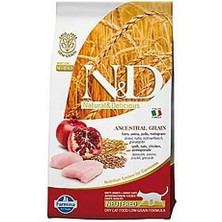 N&d Ancestral Grain Tavuklu ve Narlı Düşük Tahıllı Kısırlaştırılmış Kedi Maması 10 kg