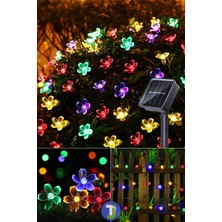 Technojet 30 Çiçekli LED Solar Rgb Bahçe Dekorasyon Güneş Enerjili Aydınlatma Modlu