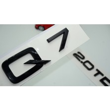 Dk Audi Q7 2.0 Tdi Parlak Siyah Abs 3m 3D Bagaj Yazı Logo Orjinal Ürün