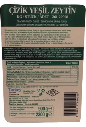 Alan Çizik Yeşil Zeytin 900gr. Cam Kavanoz