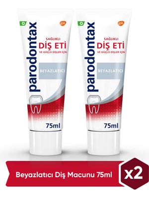 Parodontax Geliştirilmiş Tat Beyazlatıcı Diş Macunu 75 ml 2'li