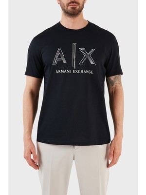 Armani Exchange % 100 Pamuk Regular Fit Bisiklet Yaka T Shirt Erkek T Shirt 3rztrc ZJ9AZ 1583