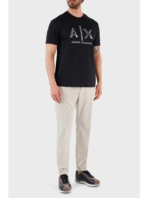 Armani Exchange % 100 Pamuk Regular Fit Bisiklet Yaka T Shirt Erkek T Shirt 3rztrc ZJ9AZ 1583