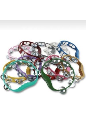 Particim Süs Evi Karışık Renk Plastik Tef Kına Tefi 5 Adet