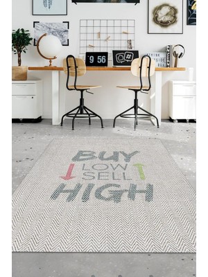 Homshtag Düşük Al Yüksek Sat Dokuma Tabanlı Yıkanabilir Trader Halısı