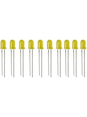 Sanec 5 mm Sarı LED  - 10 Adet