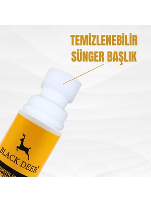 Black Deer Beyaz Ayakkabı,deri ve Kumaş Boyası,sneaker Beyaz Ayakkabı Temizleyici,deri,kanvas Boya 75 ml