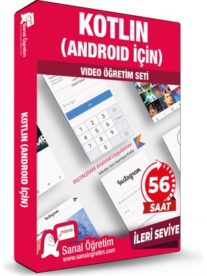Sanal Öğretim Kotlin Android Için (Ileri Seviye) Video Ders Eğitim Seti