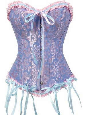 BBL Korse Kadın Bağcıklı Korse Gelin Gotik Victorian Vintage Korse Büstiyer Üstler (Yurt Dışından)