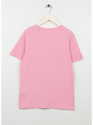 Jack & Jones Desenli Pembe Erkek Çocuk T-Shirt 12235543