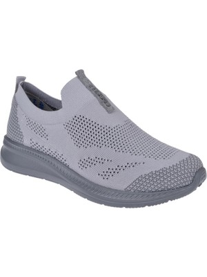 Forelli Comfort Triko Kadın Spor Ayakkabı Sneaker For-Lena   Gri