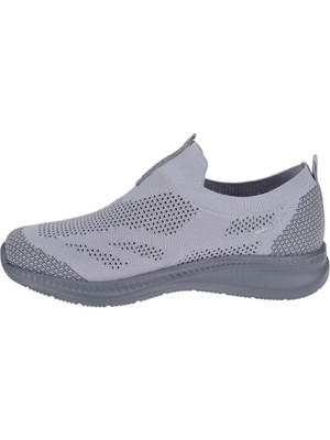 Forelli Comfort Triko Kadın Spor Ayakkabı Sneaker For-Lena   Gri