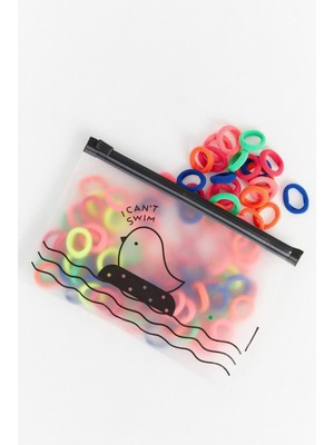 Takyakıştırpursaklar Şeffaf Çantalı 100'LÜ Lastik Toka