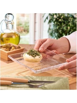 Paşabahçe 68307 Madlen Kare Tatlı Tabağı ( Adet  Idır)