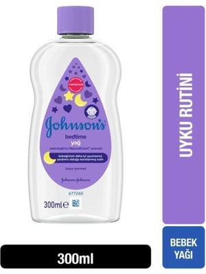 Johnson's Baby Bedtime Yağ 300 ml Huzur Verici Koku ile Bebeğinizin Uyku Kalitesini Destekler