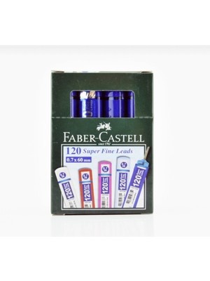 Faber Castell Mavi Tüp   120’LI Min 0,7 2b 60MM (1 Adet 12’li Paket)