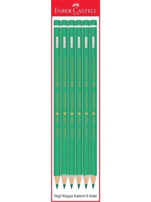 Faber Castell Faber Castel Yeşil Kopya Kalemi 6 Adet