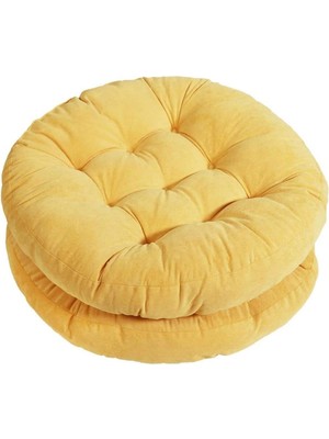 EC Shop Puffiber Yuvarlak Sandalye Minderleri, Iç Mekan/Dış Mekan Yer Yastıkları,Oturma Odası Kanepe Balkon 2'Li Set