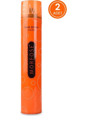 Morfose Ultra Strong Turuncu Saç Spreyi 400 ml 2ADET Güçlü Tutucu Etki
