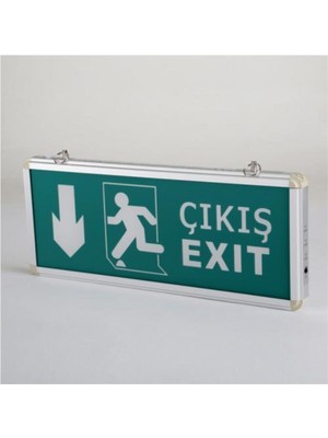 Cata CT-9167 Exıt Çıkış Armatürü Ledli 3 Saat Akülü