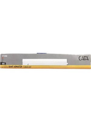 Cata 5W T5 Ledli Anahtarlı Bant Armatür CT2466 Sarı Işık