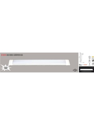 Cata CT-2474 18W Ledli Bant Armatür Beyaz