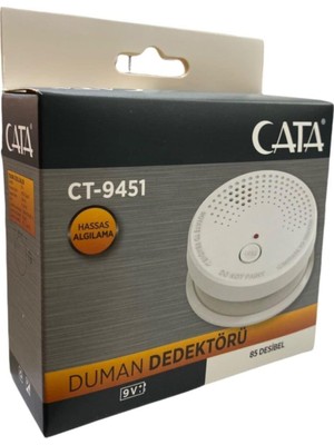 Cata Kablosuz Pilli Duman Dedektörü CT-9451