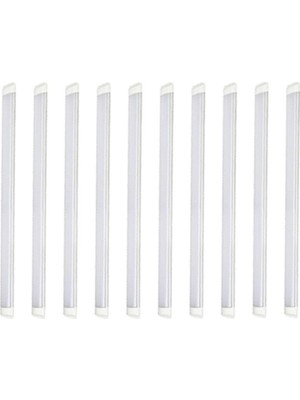 Penta 10'lu Paket 120 cm 40 Watt Çift Sıra Ledli LED Bant Armatür   6500 Kelvin Beyaz Renk