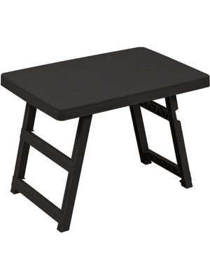 EKS Ticaret Irak Plastik HS-730 Katlanır Pratik Piknik Masası Kahve