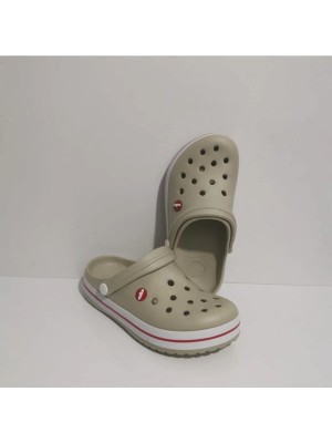 Sibeti Akınal Tam Ortopedik Bay Bayan Bej Crocs Terlik Krem Cross Doktor Hemşire Aşcı Günlük