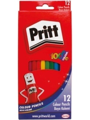 Pritt 12 Renk Silinebilir Pastel Boya 12 Adet Renkli Kalemler için Uygun