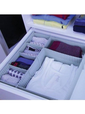 Decobella Çekmece Düzenleyici Ayarlanabilir Kesilebilir Takı Toka Çorap Organizeri Organizer FMA01000