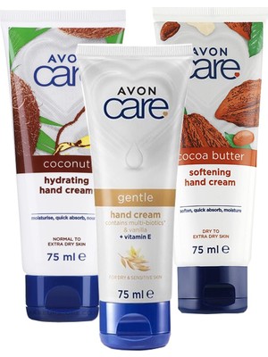 Avon Care Hindistan Cevizi+Care Multi Biotics ve Vanilya+Care Kakao Yağı IÇEREN3LÜELKREMI