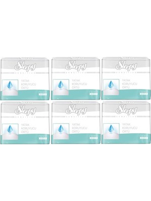 Sleepy Hasta Yatak Koruyucu 6 Lı Set 60 x 90 cm  180 Adet6pk*30