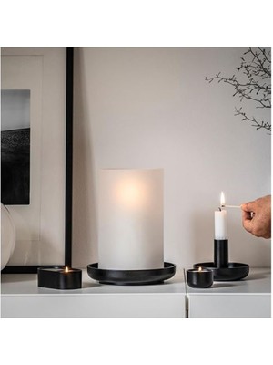 Ec Shop Hedervard Siyah Tealight Mumluk 3 Cm