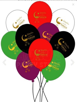 EC Shop Kaliteburdaavm Hoşgeldin Ramazan Balonu 10 Adet - Ramazan Süslemeleri