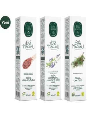 Eyüp Sabri Tuncer Diş Macunu 3 Lü Set, 90ML