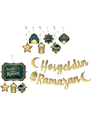 Düvenci Ticaret Hoşgeldin Ramazan Süsleri Seti