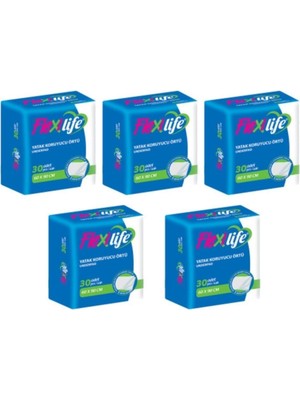Flexi Life Fle x i Life Fle x ilife Hasta Altı Bezi Yatak Koruyucu 60 x 90 cm  30 Lu 5 Paket