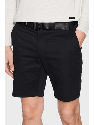 Calvin Klein Organik Pamuklu Kemerli Cepli Slim Fit Short K10K111788BEH Erkek Short K10K111788 Beh