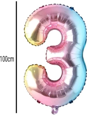 Aşkın Parti Evi 3 Rakam Renkli Folyo
